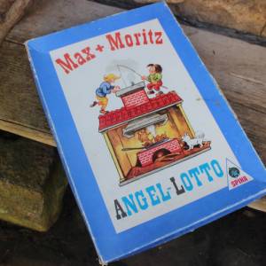 Max + Moritz Angel-Lotto SPIKA Spiel Brettspiel 70er 80er Jahre DDR Bild 1