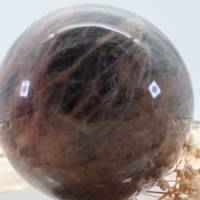 GROSSE schwarze MONDSTEIN 72 mm Edelstein Kugel, Meditation und Heilsteine, glänzende Kugel, Wunderbarer Kristall Bild 1