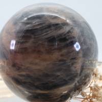 GROSSE schwarze MONDSTEIN 72 mm Edelstein Kugel, Meditation und Heilsteine, glänzende Kugel, Wunderbarer Kristall Bild 2