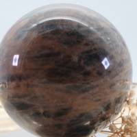 GROSSE schwarze MONDSTEIN 72 mm Edelstein Kugel, Meditation und Heilsteine, glänzende Kugel, Wunderbarer Kristall Bild 4