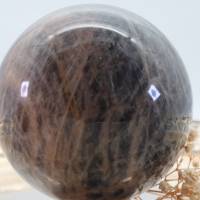 GROSSE schwarze MONDSTEIN 72 mm Edelstein Kugel, Meditation und Heilsteine, glänzende Kugel, Wunderbarer Kristall Bild 6