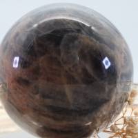GROSSE schwarze MONDSTEIN 72 mm Edelstein Kugel, Meditation und Heilsteine, glänzende Kugel, Wunderbarer Kristall Bild 9