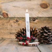 Weihnachten weiß / weiße Schrift - Kerzentattoos DIN A4 - Kerzen - Frohes Fest Advent Oh Tannenbaum Winterzauber Winter Bild 6
