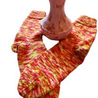 handgestrickte Socken, Größe 38/40, handgefärbte Wolle, Glitzer Bild 1