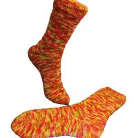 handgestrickte Socken, Größe 38/40, handgefärbte Wolle, Glitzer Bild 2