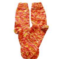 handgestrickte Socken, Größe 38/40, handgefärbte Wolle, Glitzer Bild 4