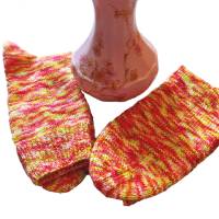 handgestrickte Socken, Größe 38/40, handgefärbte Wolle, Glitzer Bild 5