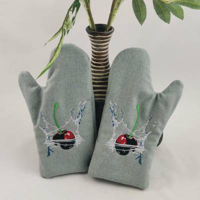 Ofenhandschuh Kirsche