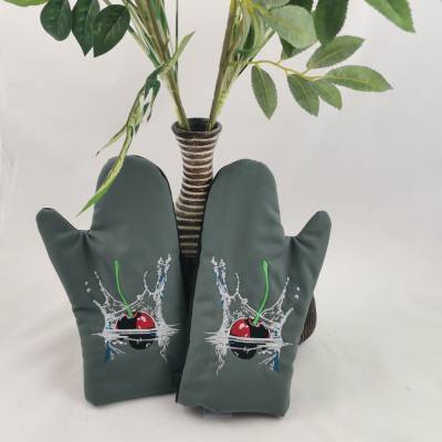 Ofenhandschuh Kirsche