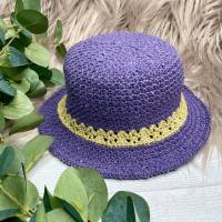 Häkelanleitung für Sommerhut ,,Solskinn" alle Größen Bild 7