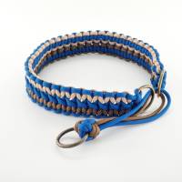 Handgeflochtenes Halsband, Zugstopphalsband, Paracordhalsband, für mittlere bis große Hund Bild 3