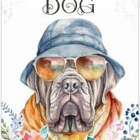 Hundeschild LIFE IS BETTER WITH A DOG mit Mastino Napoletano Bild 1
