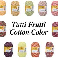 89,50 €/ 1kg Schachenmayr/Regia ’Tutti Frutti Cotton Color’ Sockenwolle 4-fädig/4-fach mit Baumwolle auch für Allergiker Bild 1