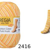 89,50 €/ 1kg Schachenmayr/Regia ’Tutti Frutti Cotton Color’ Sockenwolle 4-fädig/4-fach mit Baumwolle auch für Allergiker Bild 2