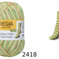89,50 €/ 1kg Schachenmayr/Regia ’Tutti Frutti Cotton Color’ Sockenwolle 4-fädig/4-fach mit Baumwolle auch für Allergiker Bild 4