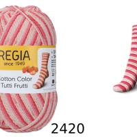 89,50 €/ 1kg Schachenmayr/Regia ’Tutti Frutti Cotton Color’ Sockenwolle 4-fädig/4-fach mit Baumwolle auch für Allergiker Bild 6
