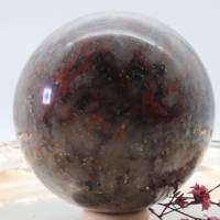 GROSSE ROTE CORDIERIT 83 mm Edelstein Kugel, Meditation und Heilsteine, glänzende Kugel, Wunderbarer Kristall Bild 1