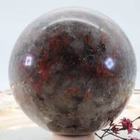GROSSE ROTE CORDIERIT 83 mm Edelstein Kugel, Meditation und Heilsteine, glänzende Kugel, Wunderbarer Kristall Bild 2