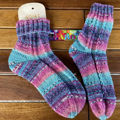 Handgestrickte Socken Gr. 40/41
