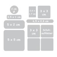 Kitastarter-Set | Grashüpfer - Blätter - 87 teilig, Namensaufkleber, Textilaufkleber, Schuhaufkleber Bild 2