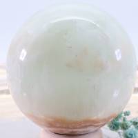 GROSSE Pistazien Calcit Edelsteinkugel 58 mm, Meditation und Heilsteine, glänzende Kugel, Wunderbarer Kristall Bild 2