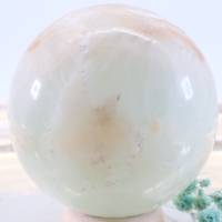 GROSSE Pistazien Calcit Edelsteinkugel 58 mm, Meditation und Heilsteine, glänzende Kugel, Wunderbarer Kristall Bild 8