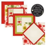 FREEBIE | Quadratische Karte | DIY zum selbst drucken | PDF Datei Bild 3