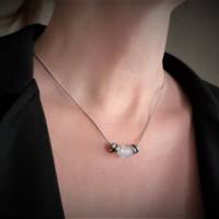 Kette ,Halskette, Damenkette, Collier mit Opalith-Perle Bild 2