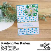 Plotterdatei Rautengitter Karten Bild 1
