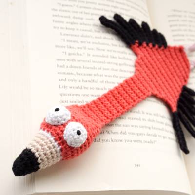 Flamingo Lesezeichen Häkelanleitung | Amigurumi PDF Anleitung