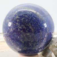 GROSSE Lapislazuli Edelsteinkugel 72 mm, Meditation und Heilsteine, glänzende Kugel, Wunderbarer Kristall Bild 10