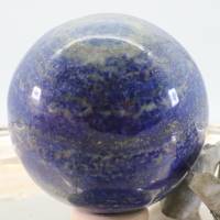 GROSSE Lapislazuli Edelsteinkugel 72 mm, Meditation und Heilsteine, glänzende Kugel, Wunderbarer Kristall Bild 5