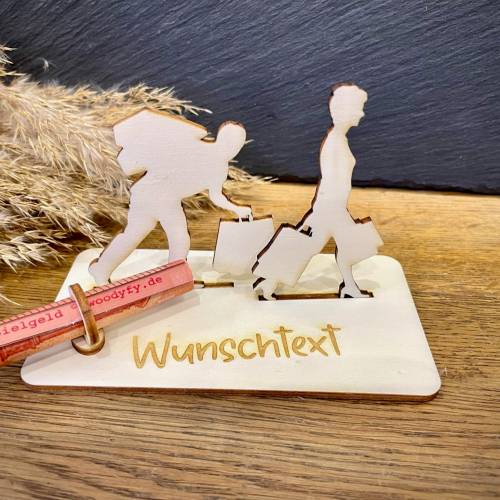 Geldscheinhalter Shopping, Einkaufen, Geldgeschenk, Geburtstag, Geschenk, Wunschtext, Personalisierbar