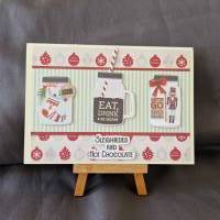 Weihnachtskarte - Weihnachten - Hot Chocolate - Weihnachtsgläser - Weihnachtsfest - Weihnachtsgeschenk Bild 1