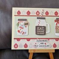 Weihnachtskarte - Weihnachten - Hot Chocolate - Weihnachtsgläser - Weihnachtsfest - Weihnachtsgeschenk Bild 5
