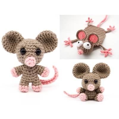 Mäuse PDF Häkelanleitung Sparset von Supergurumi | Amigurumi PDF Anleitungen
