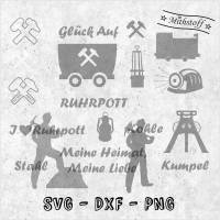 Plotterdatei - Ruhrpott - individuell - SVG - DXF - Datei - Mithstoff - PNG Bild 1