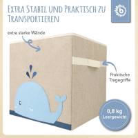 Personalisierte Aufbewahrungsbox Wal  passend Ikea | Korb für Spielsachen | Personalisierte Kinderzimmerdeko Spielzeug A Bild 3