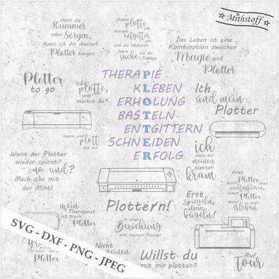 Plotterdatei - Plotter to go - kreativ - individuell - SVG - DXF - Datei - Mithstoff - PNG - JPEG