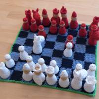 Häkelanleitung für ein Schachpiel und Damespiel, Brettspielklassiker, pdf-Datei Bild 3