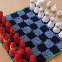 Häkelanleitung für ein Schachpiel und Damespiel, Brettspielklassiker, pdf-Datei Bild 4