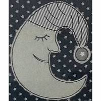Mond schlafend " Doodle Stickdatei 13 x 18 cm, bitte Format auswählen Bild 1