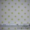 9,50 EUR/m Stoff Baumwolle Sterne hellgrün auf weiß Ökotex100 Bild 2