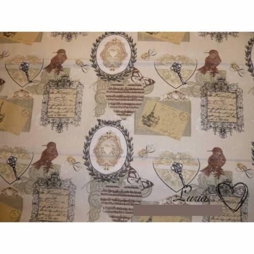 8,70 EUR/m Baumwolle Stoff Musik Herzen Schlüssel