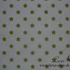 9,50 EUR/m Stoff Baumwolle - Sterne grün auf weiß Ökotex100 Bild 2