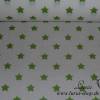 9,50 EUR/m Stoff Baumwolle - Sterne grün auf weiß Ökotex100 Bild 4