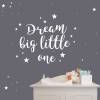Wandtattoo "Dream big little one" & Sterne Bild 2
