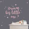 Wandtattoo "Dream big little one" & Sterne Bild 3