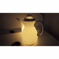 Wunderschöne alte Kaffeekanne als Lampe aus Porzellan mit LED Bild 1
