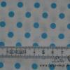 8,50 EUR/m Stoff Baumwolle Punkte türkis auf weiß 6mm Bild 2